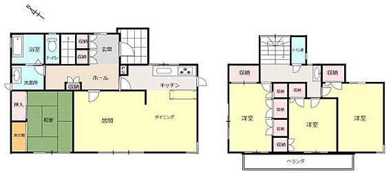 全居室収納完備...