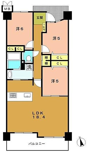 間取りを拡大表示