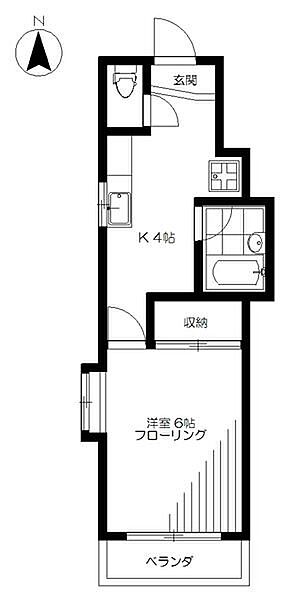 チェリーブラッサム ｜東京都中野区新井１丁目(賃貸マンション1K・2階・25.78㎡)の写真 その2