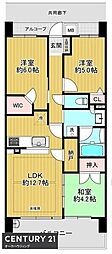 プレサンスレジェンド六地蔵 3LDKの間取図画像