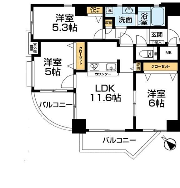 間取りを拡大表示