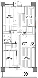 ビューアリーナ朝霞台 2SLDKの間取図画像