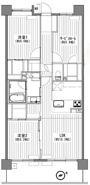 間取りを拡大表示
