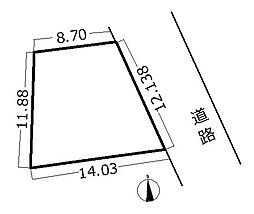 福生市熊川　売地（古屋あり）