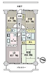 間取図画像 3LDK