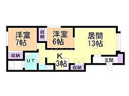 間取図画像 2LDK