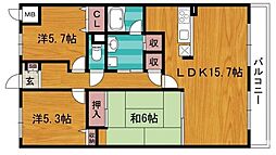 サクラメント東加古川 3LDKの間取図画像