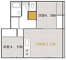 小金原団地6-9-2 407 ｜ 千葉県松戸市小金原６丁目（賃貸マンション2LDK・4階・48.85㎡） その2