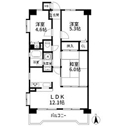 間取図画像 3LDK