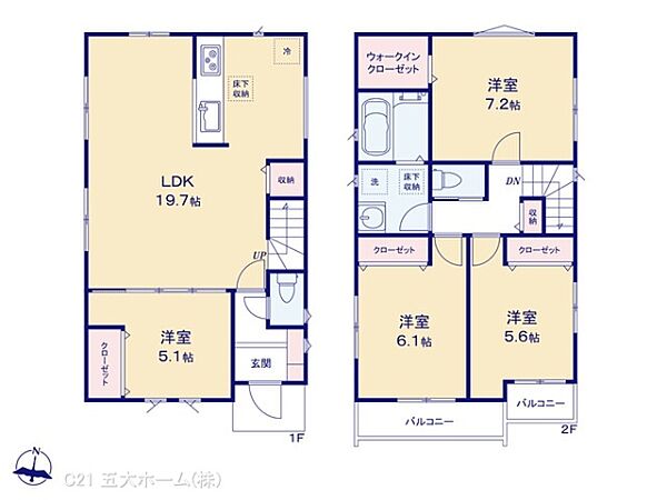 間取りを拡大表示