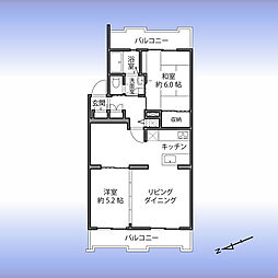 間取図画像 2LDK