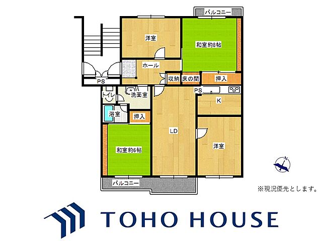 間取り 蓮田駅前住宅10号棟 4階/-