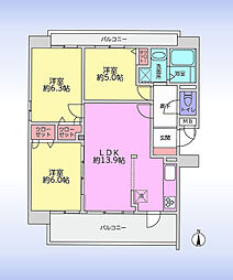 間取図画像 3LDK