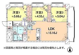マンション戸田橋 3LDKの間取図画像