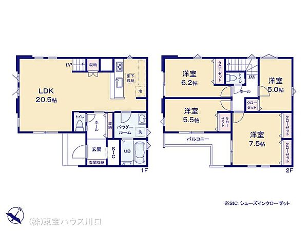 間取りを拡大表示