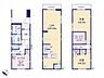 間取り：家族の笑顔が広がる3階建ての間取り。広々LDKと充実した収納スペースが魅力で、お子様の成長を見守りながら、ゆとりのある暮らしを実現します。
