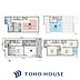 間取り：3階建てビルトイン車庫付4LDK