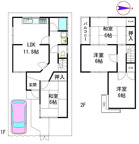 間取り 奈良市出屋敷町17-143