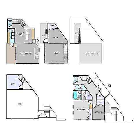 間取り 新宿区中井2丁目30-7