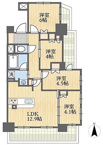 間取り ノブレス稲城南多摩ステーションプラザ 9階/-