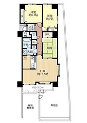 ダイアパレス篠路弐番館 3LDKの間取図画像