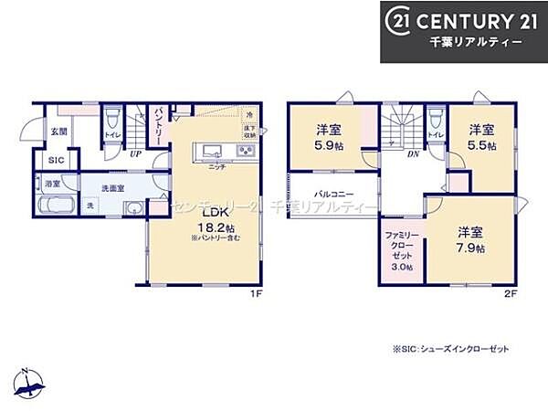 間取りを拡大表示