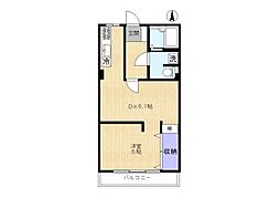 グリーンライフ 1DKの間取図画像