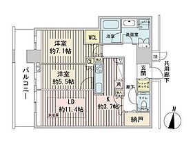 ONE札幌ステーションタワー  ｜ 北海道札幌市北区北八条西１丁目3（賃貸マンション2LDK・10階・70.87㎡） その2