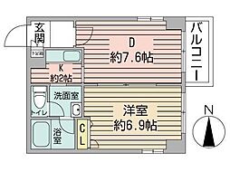 間取図画像 1DK