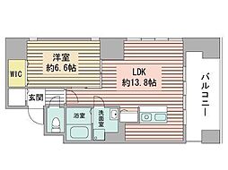 ビッグタワー大通公園 1LDKの間取図画像