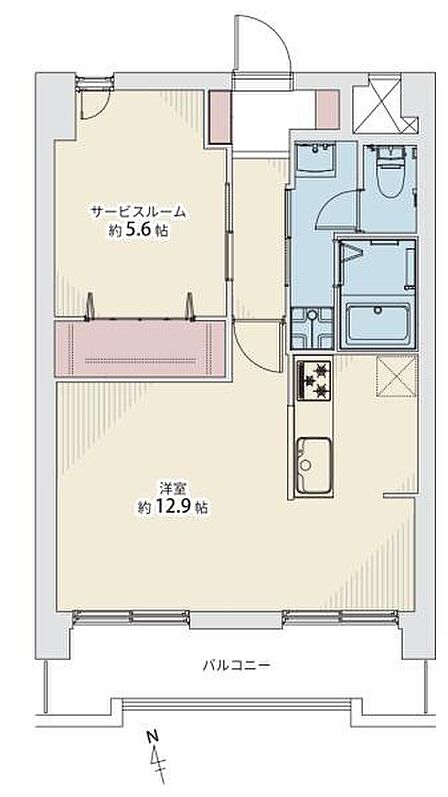 1LDK 間取り