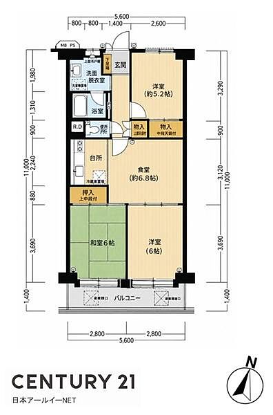 間取りを拡大表示
