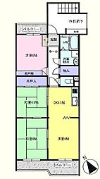 グリーンハイツ鶴ヶ島 4DKの間取図画像
