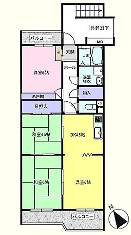 間取り グリーンハイツ鶴ヶ島 2階/-