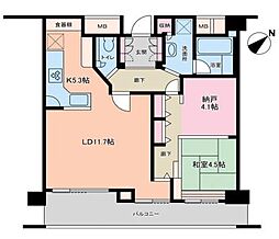 渋谷アインス 1SLDKの間取図画像