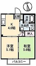 シャーメゾンMIHO 102 ｜ 鳥取県鳥取市的場175（賃貸アパート2K・1階・35.40㎡） その2