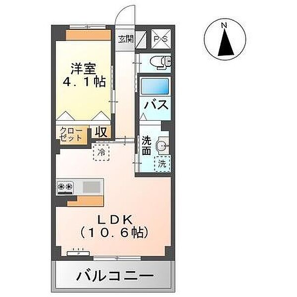 ゼルコバ 205｜鳥取県鳥取市古海(賃貸マンション1LDK・2階・54.88㎡)の写真 その2