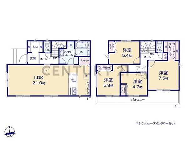 間取りを拡大表示
