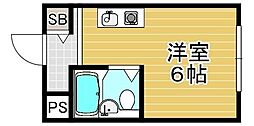 インテリジェントマンションエソー ワンルームの間取図画像