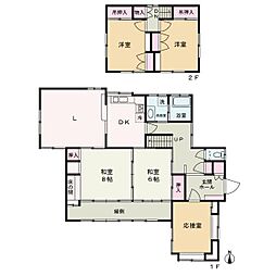 和歌浦東2丁目　中古戸建（2棟セット売り） 5LDKの間取り