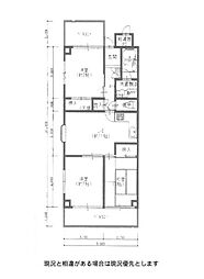 グランドハイツ太陽 3LDKの間取図画像