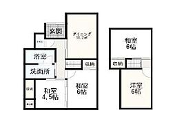 和歌山市梶取　中古戸建 4DKの間取り