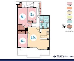 ジェイパーク川崎コンフィール 3LDKの間取図画像