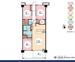 ヴェレーナシティパレ・ド・シエル3 3LDKの間取図画像