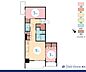 間取り：2DK　専有面積44.09m2