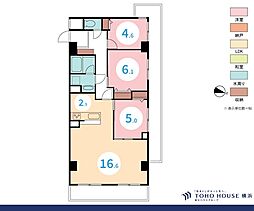 レクセル保土ケ谷 3LDKの間取図画像