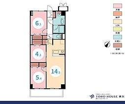 ダイアパレス長津田 3LDKの間取図画像