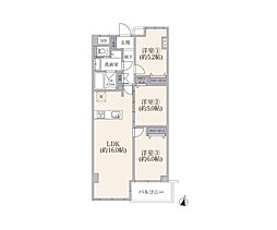 鷺沼ハイライズ 3LDKの間取図画像
