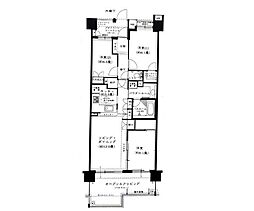 パークスクエア長津田フェスタ・コリーナ 3LDKの間取図画像