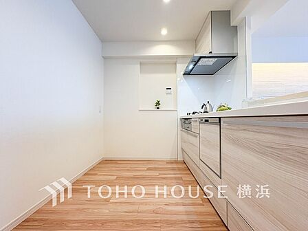 機能性とデザイン性を兼ね備えたシステムキッチン。